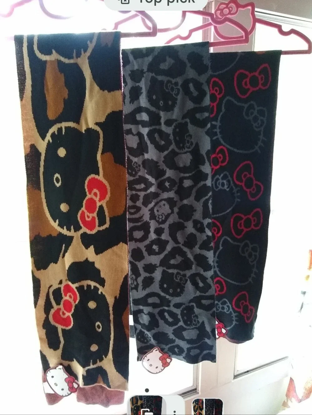 Hello Kitty Black Red Animal Print. Gold Black Animal And Black Gray